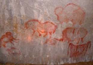 Реконструкция наскальных рисунков в Каповой пещере